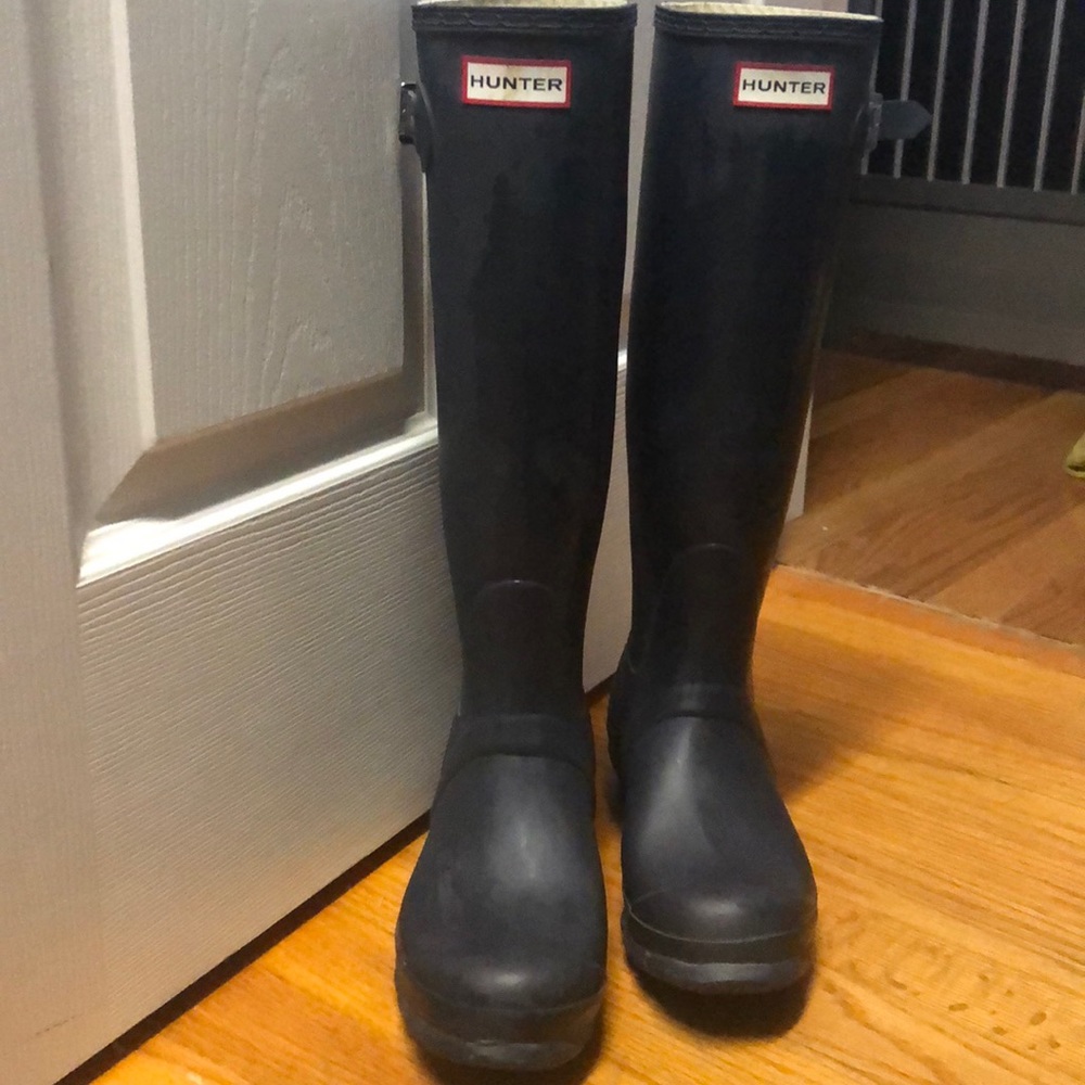 Hunter Tall Rain Boots Size 8